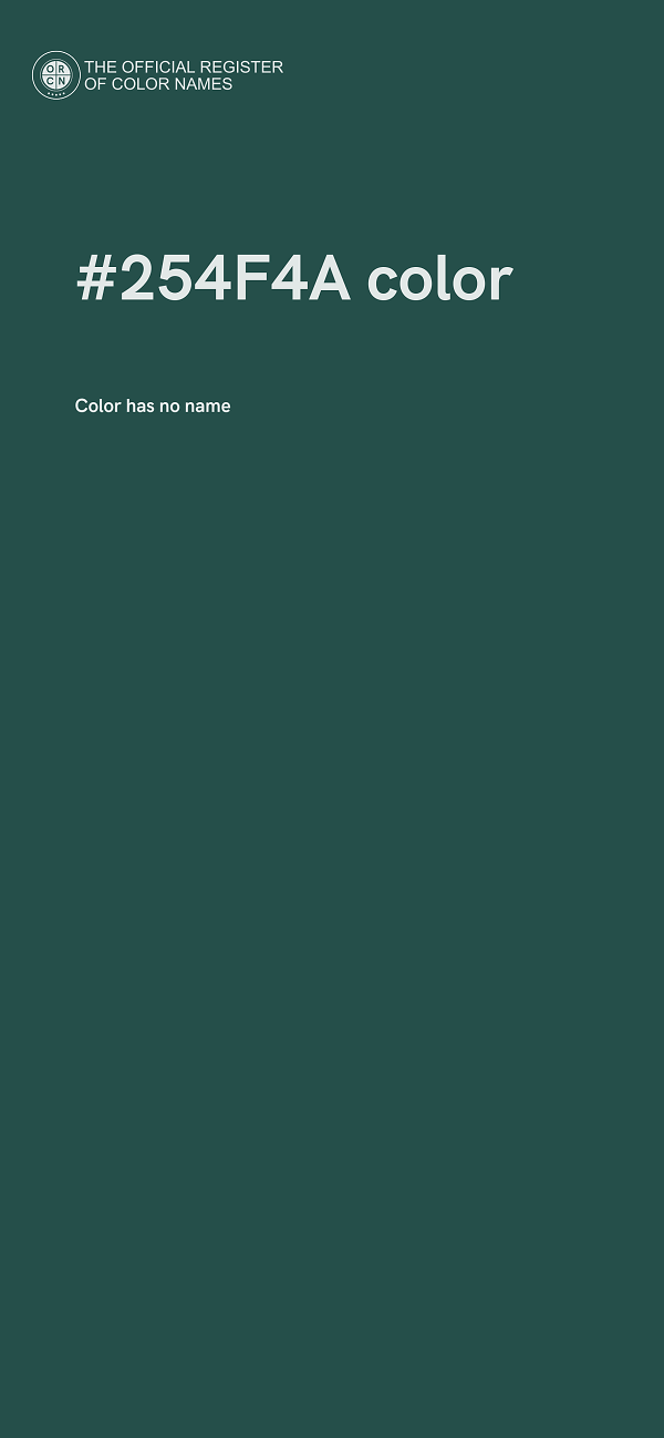 #254F4A color image