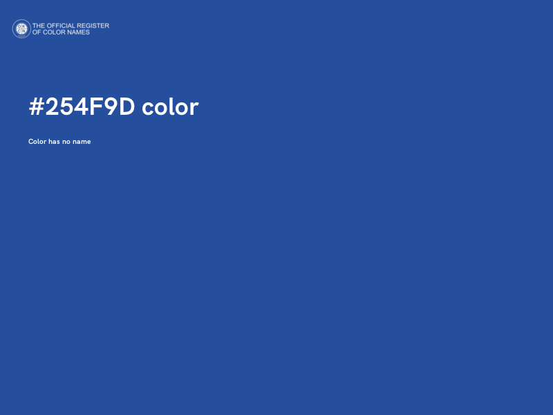 #254F9D color image