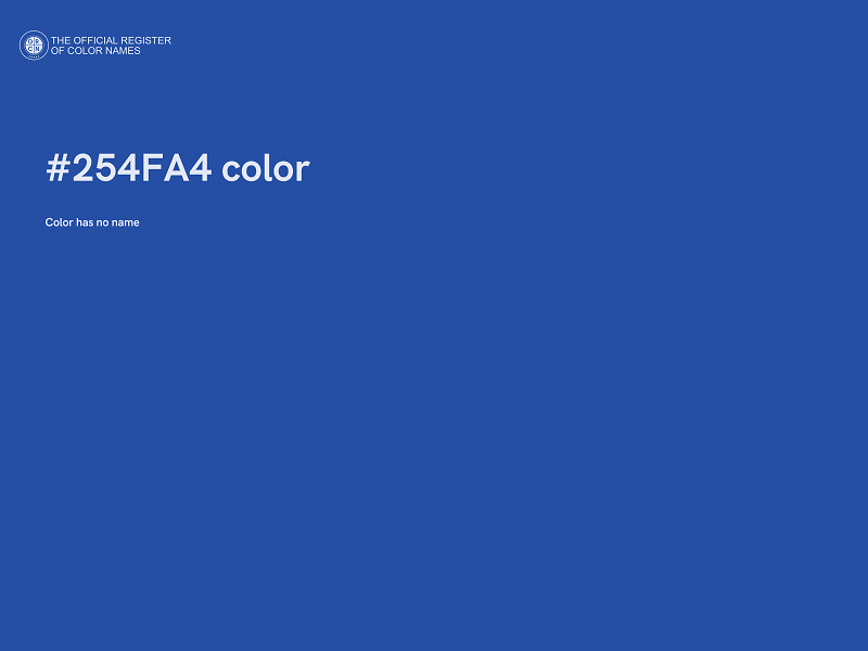 #254FA4 color image