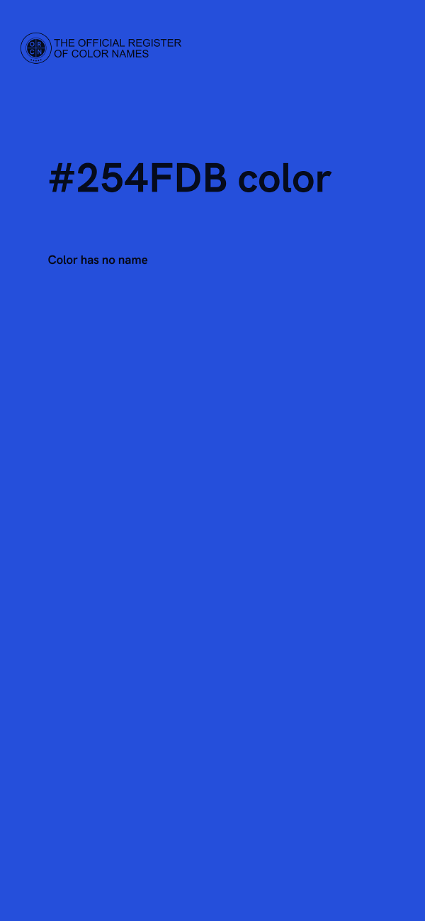 #254FDB color image
