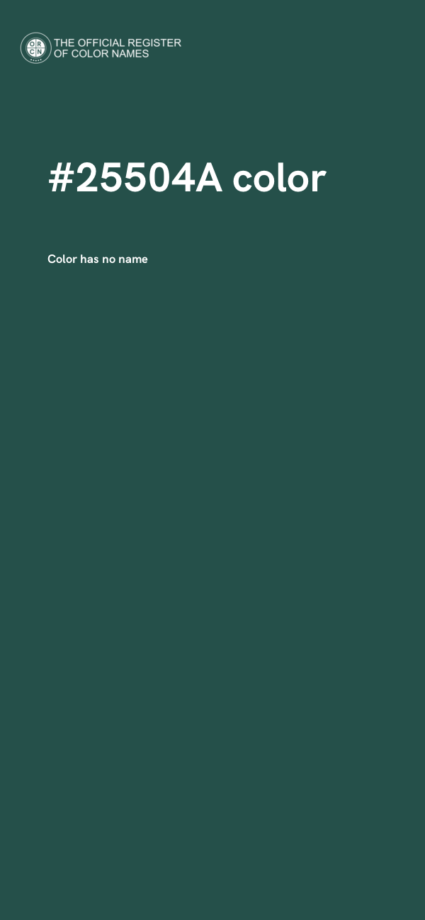 #25504A color image