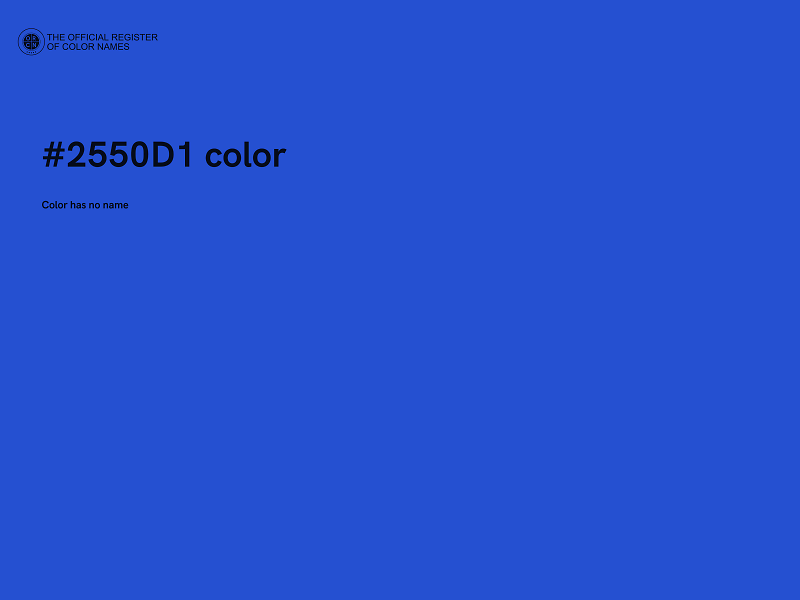 #2550D1 color image