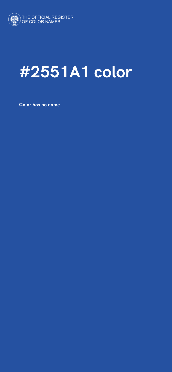 #2551A1 color image