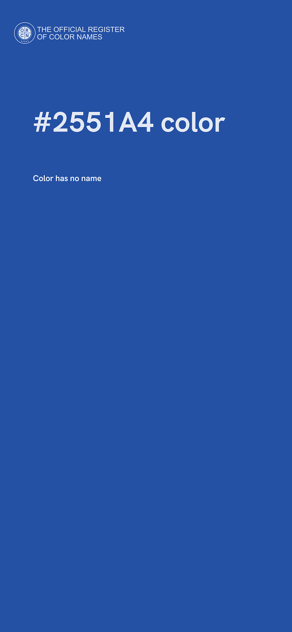 #2551A4 color image