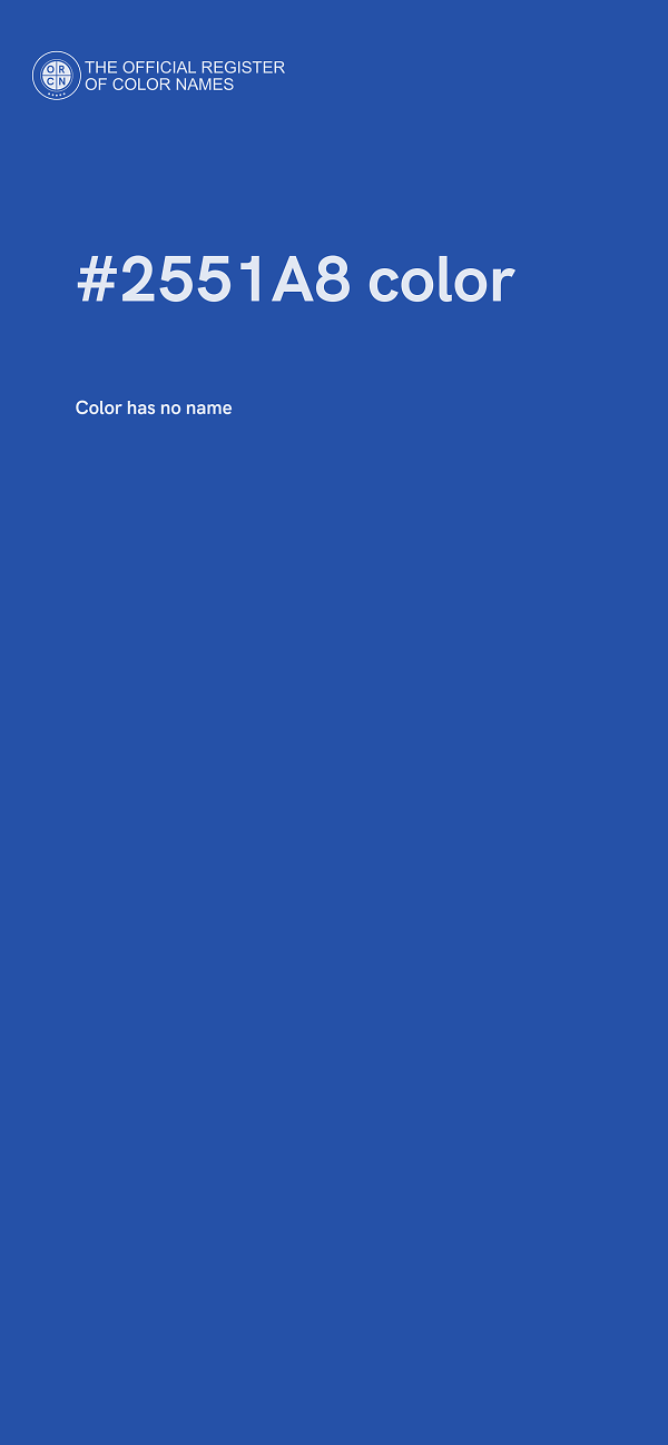 #2551A8 color image
