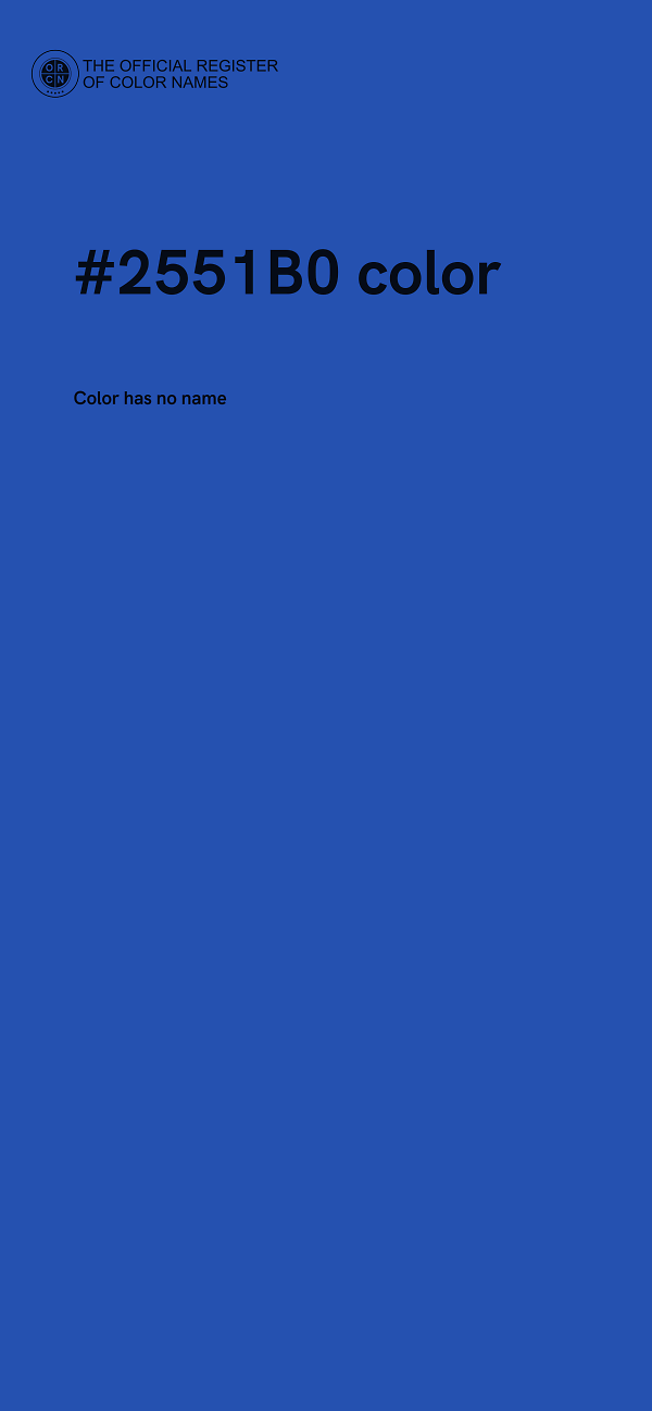 #2551B0 color image