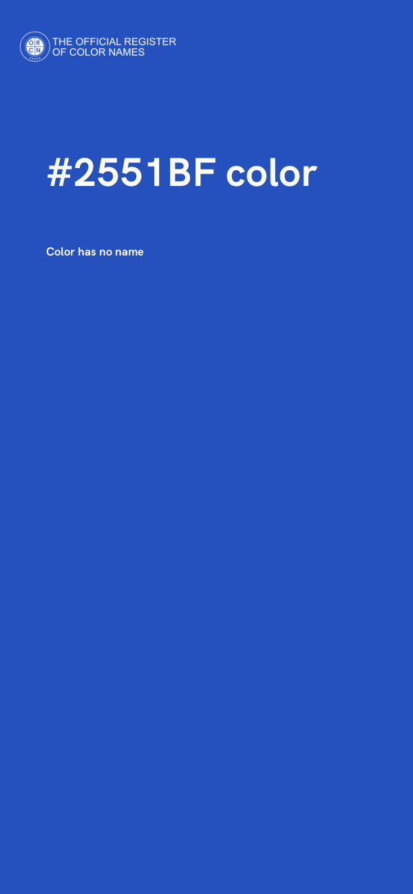 #2551BF color image