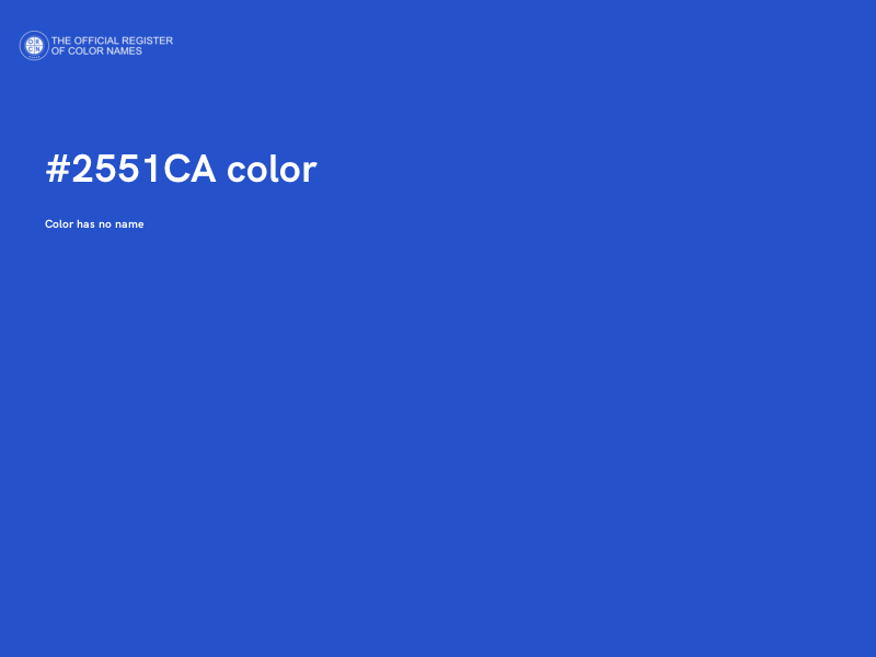 #2551CA color image