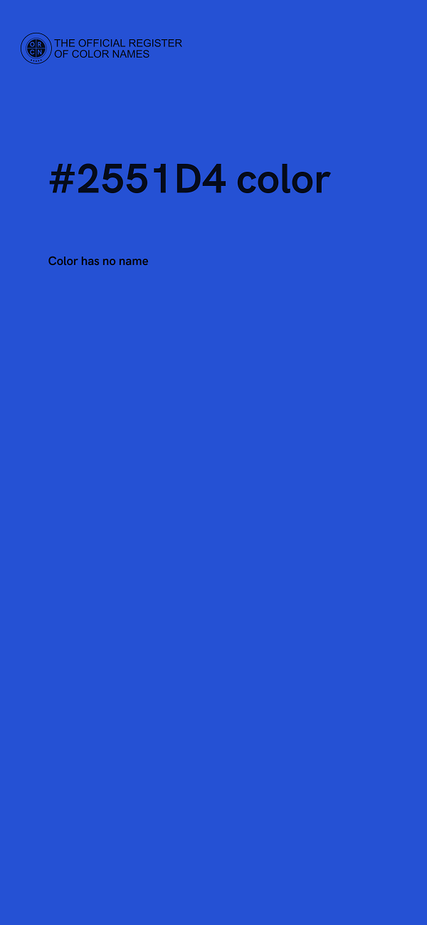 #2551D4 color image