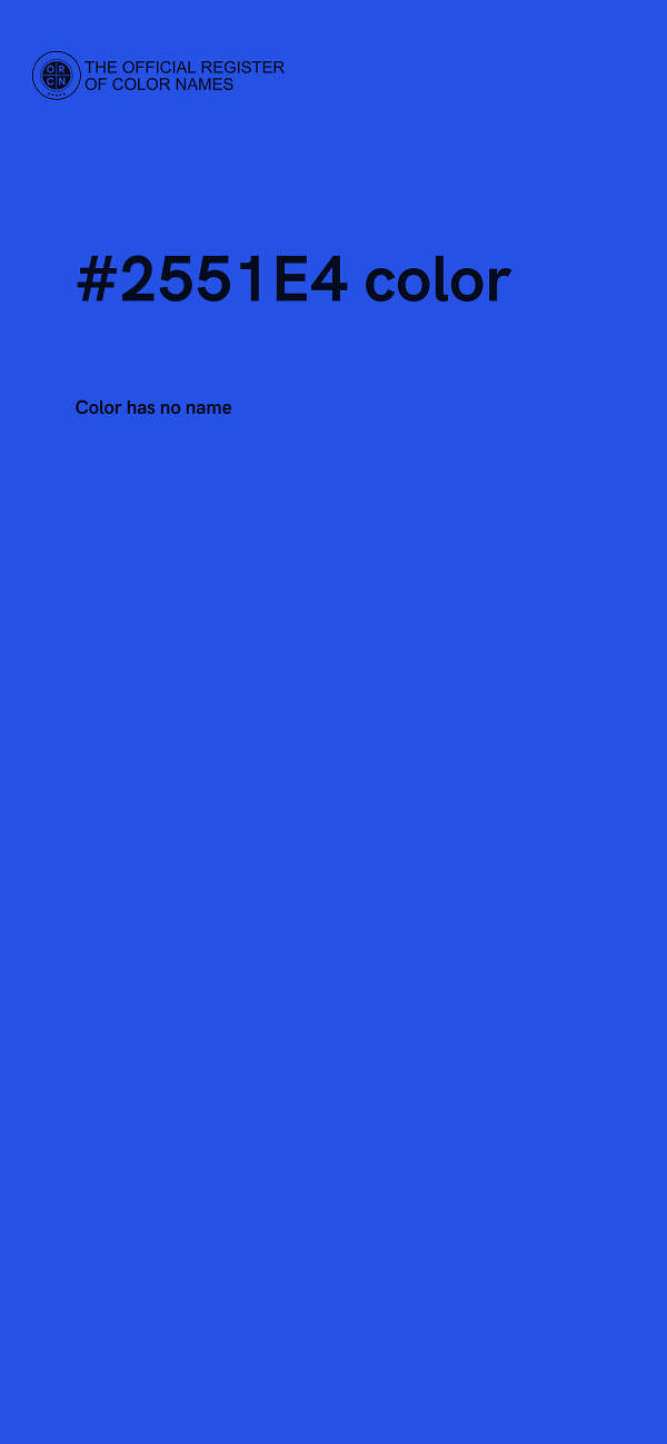 #2551E4 color image