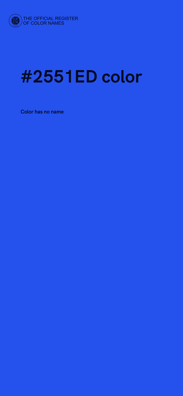 #2551ED color image