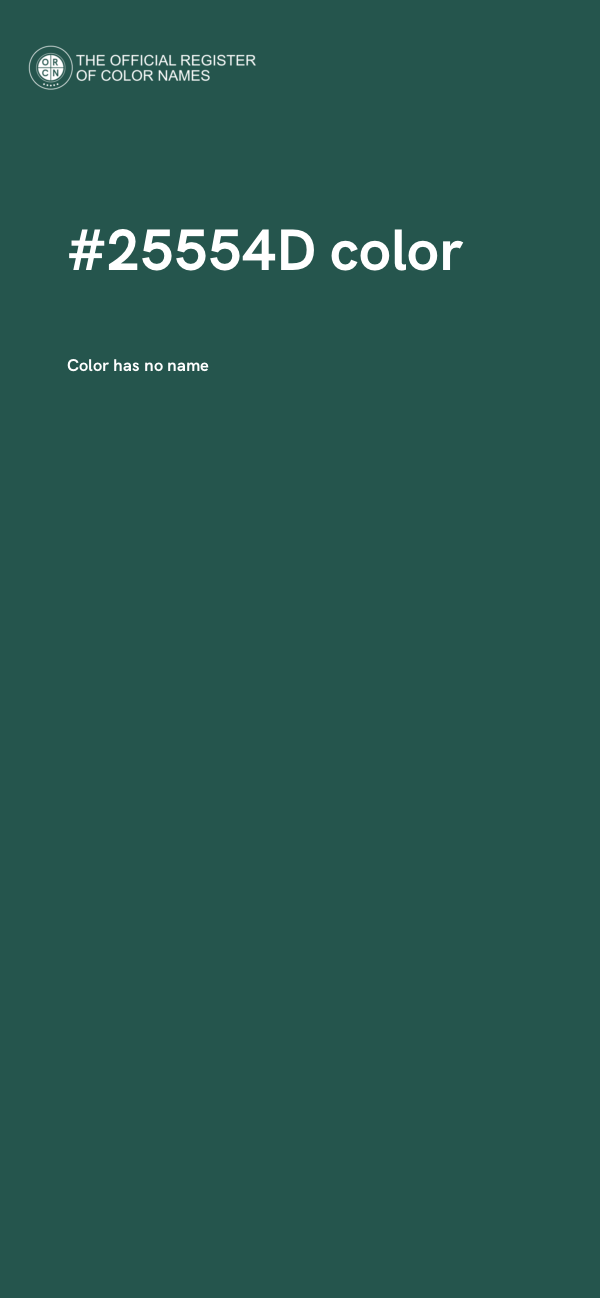 #25554D color image