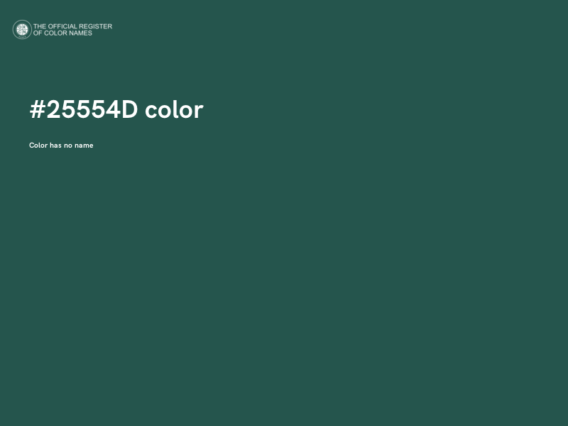 #25554D color image
