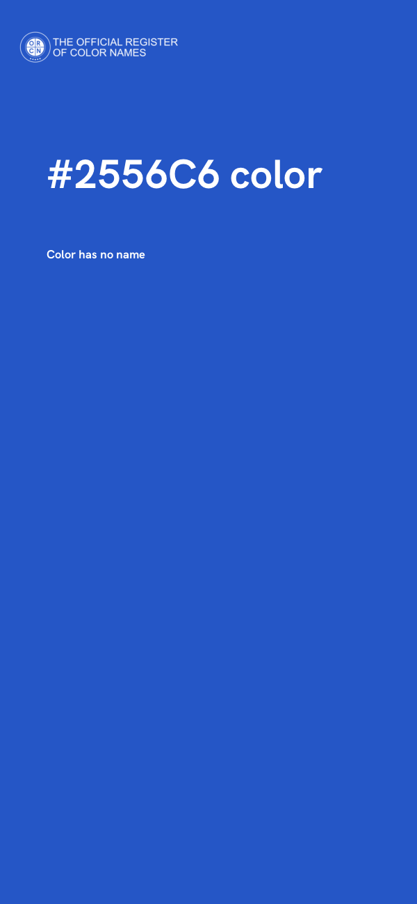#2556C6 color image