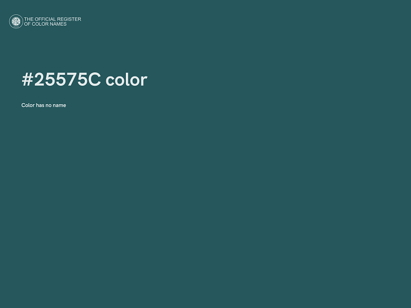 #25575C color image
