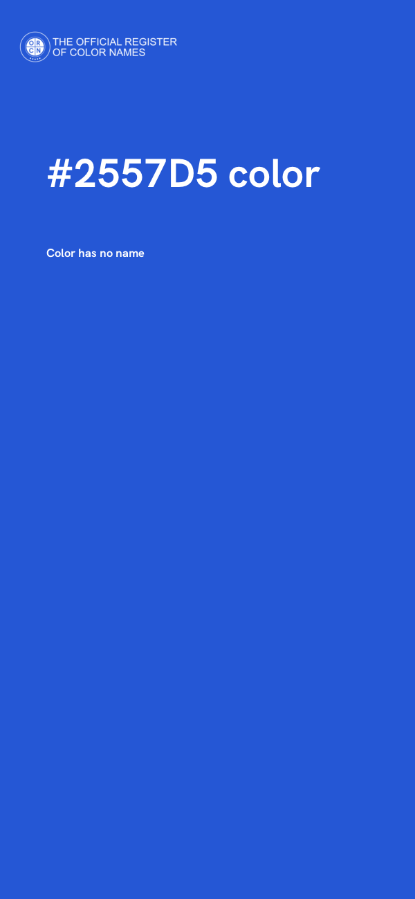 #2557D5 color image