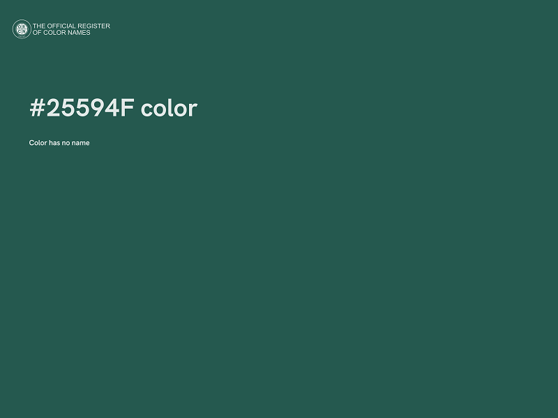 #25594F color image