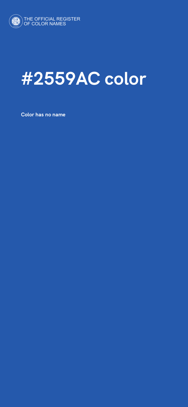 #2559AC color image