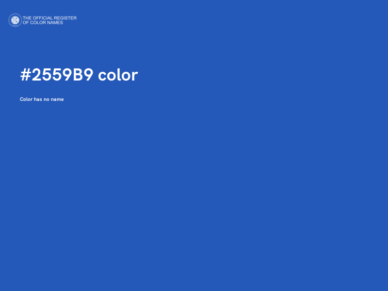#2559B9 color image