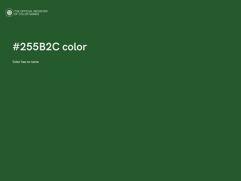 #255B2C color image