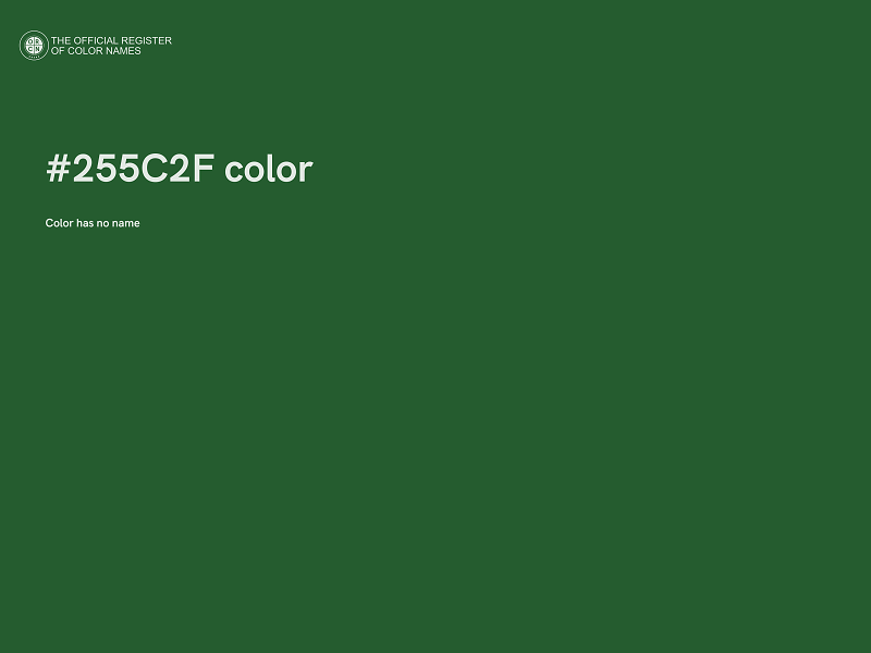 #255C2F color image