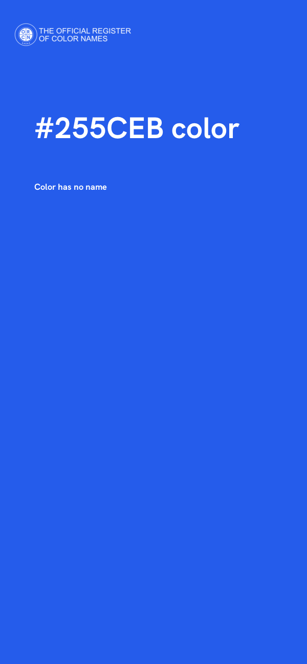 #255CEB color image