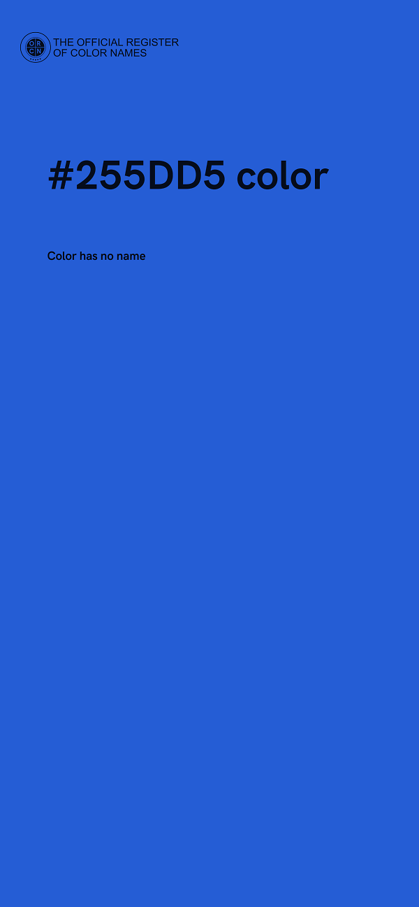 #255DD5 color image
