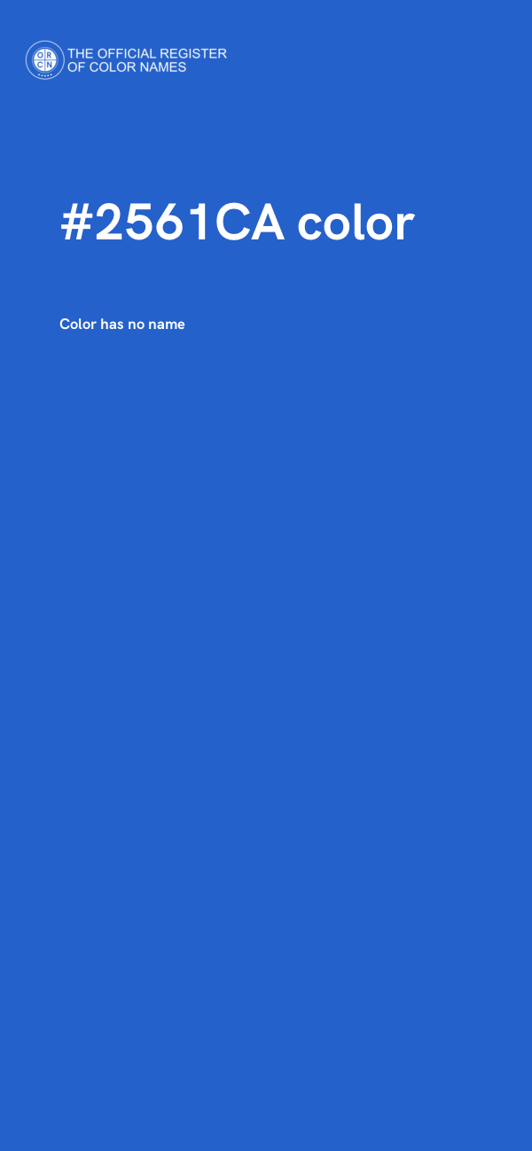 #2561CA color image