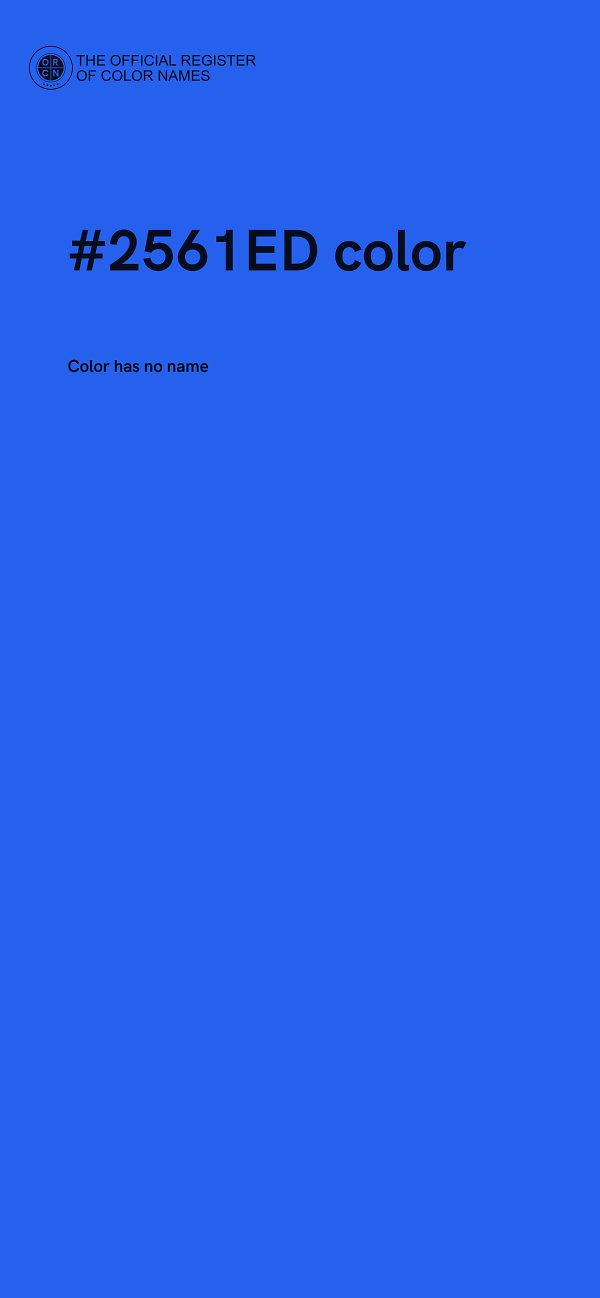 #2561ED color image