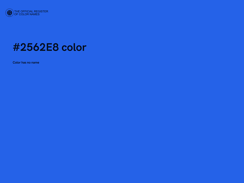 #2562E8 color image