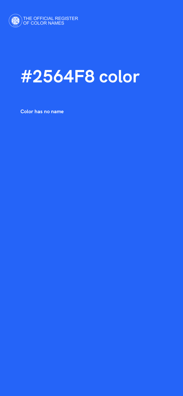 #2564F8 color image