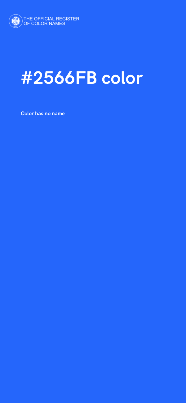 #2566FB color image