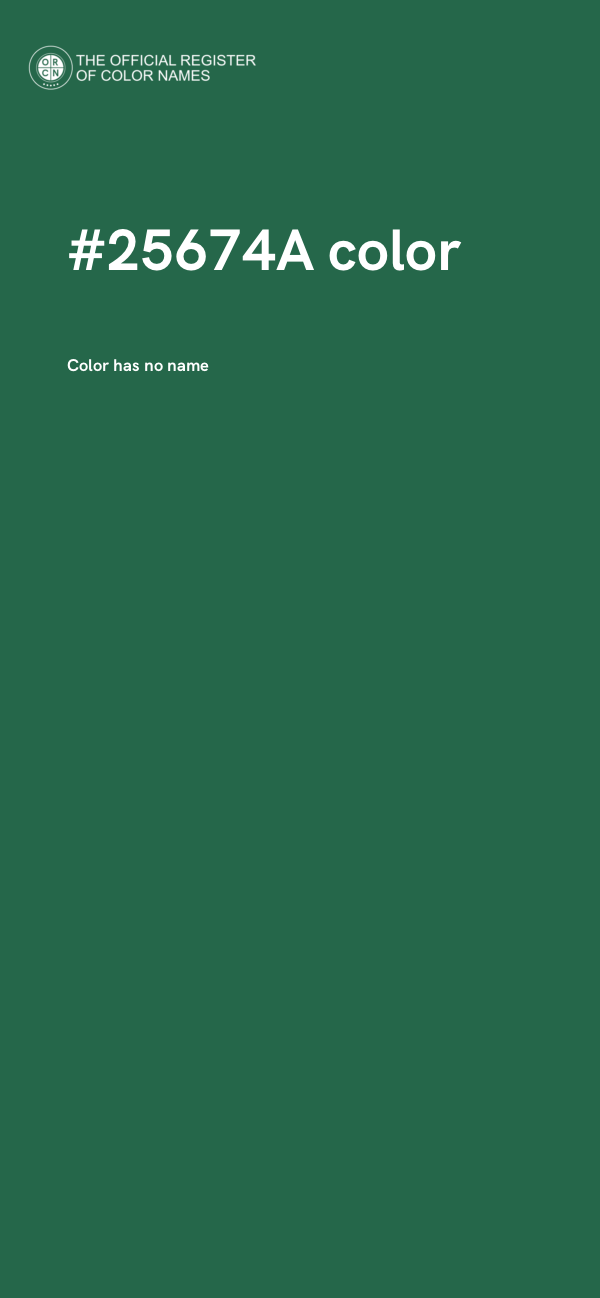 #25674A color image