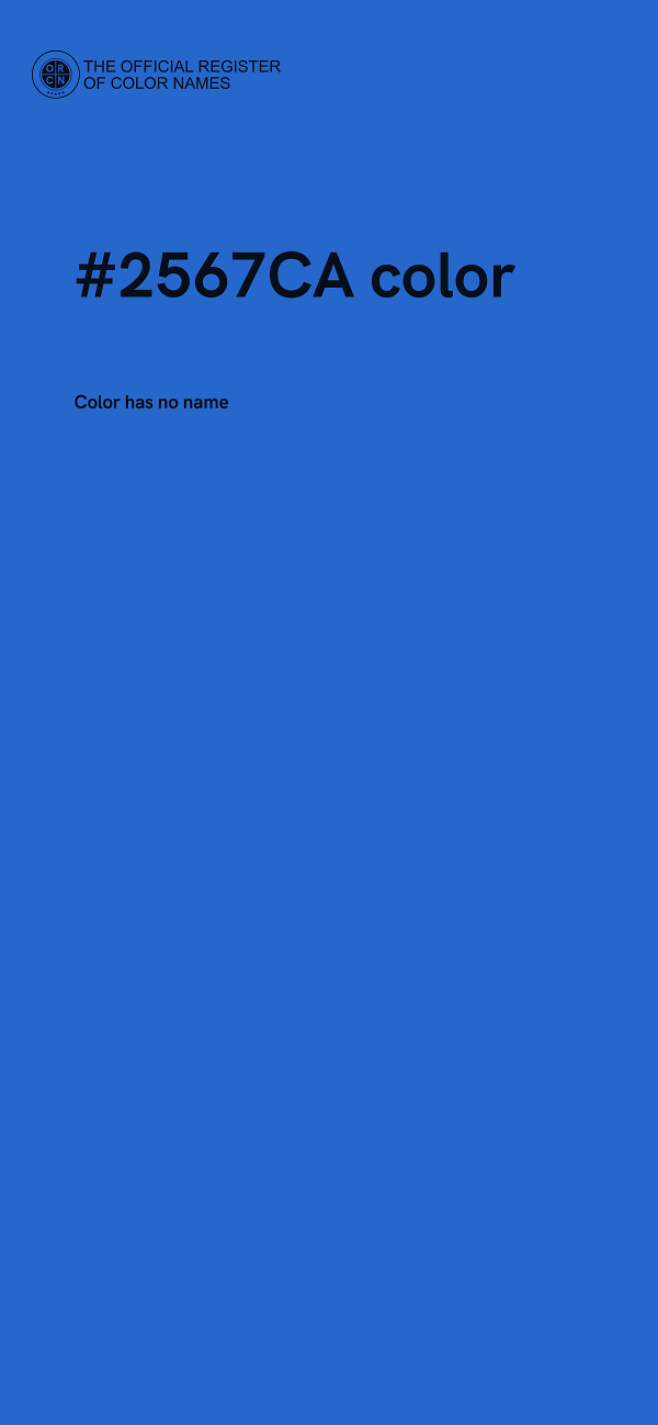 #2567CA color image