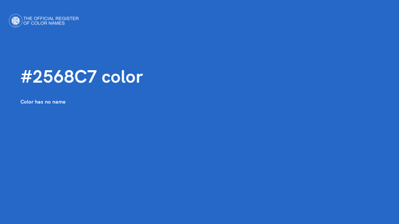 #2568C7 color image