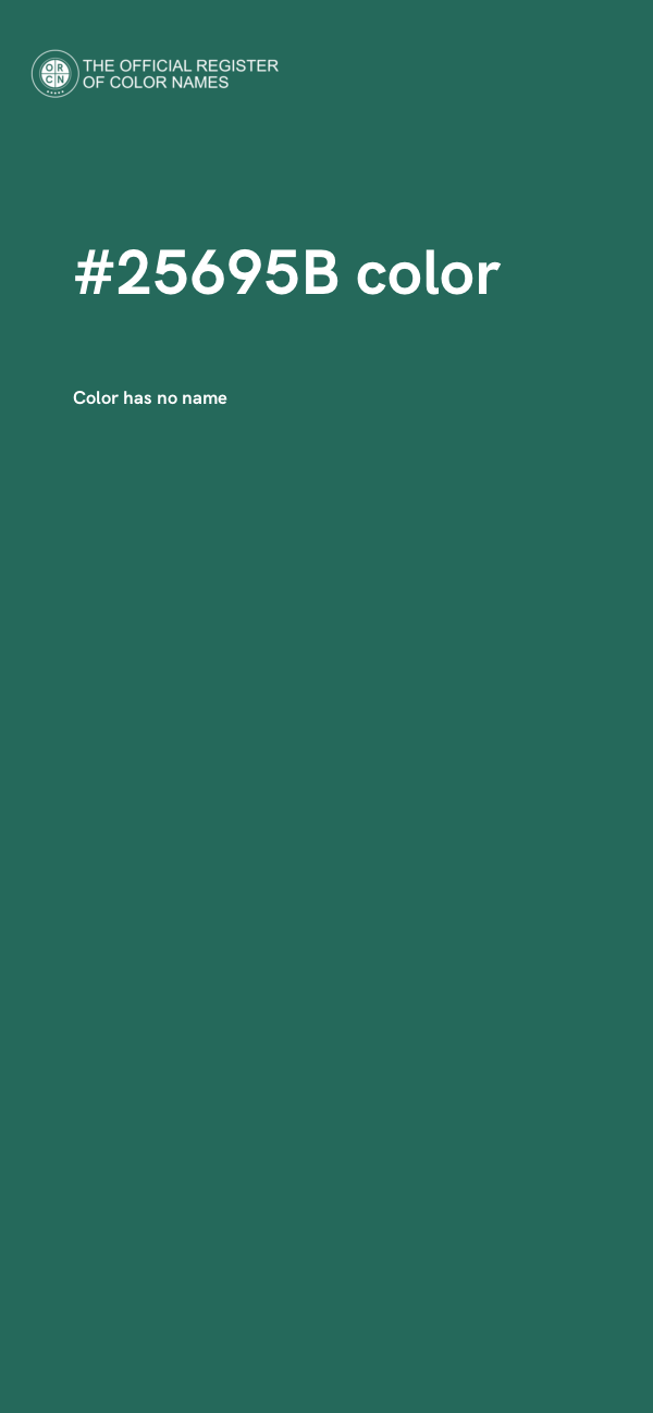 #25695B color image