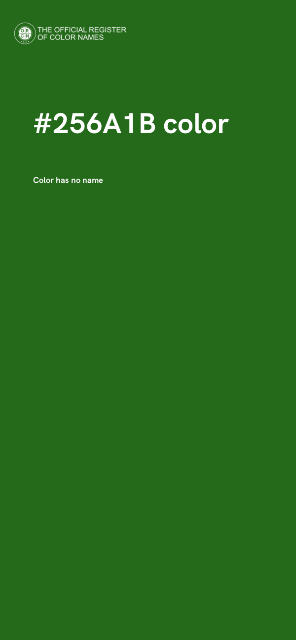 #256A1B color image