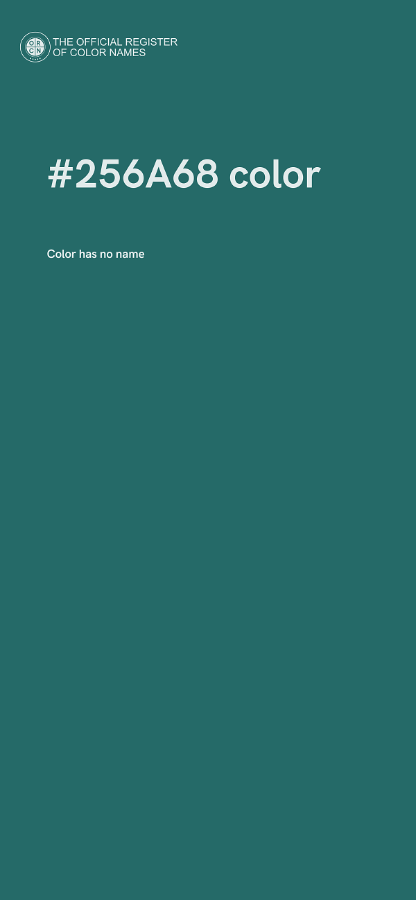 #256A68 color image