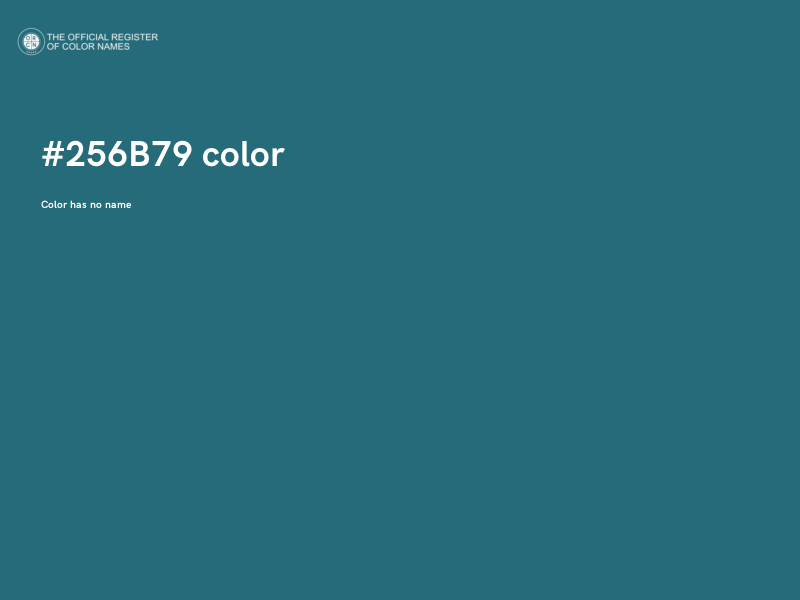 #256B79 color image