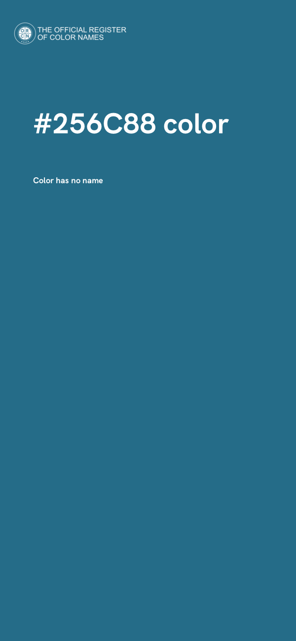 #256C88 color image