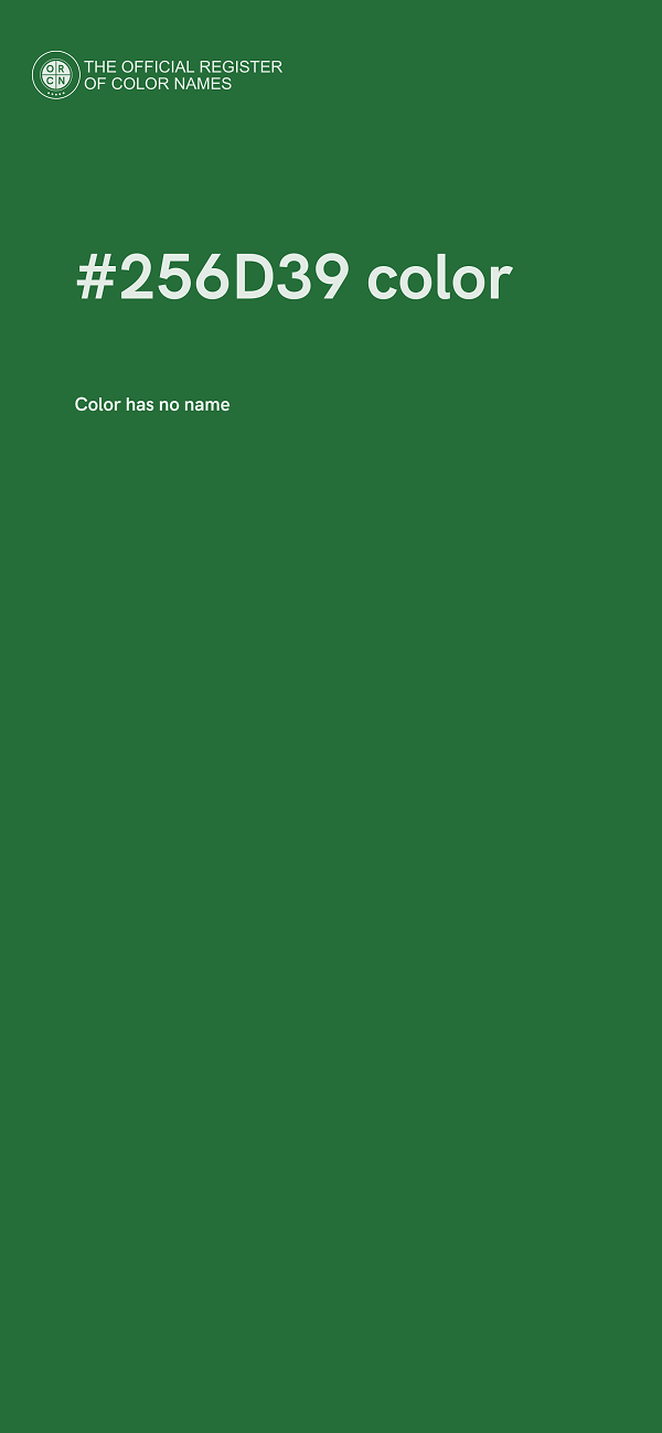 #256D39 color image
