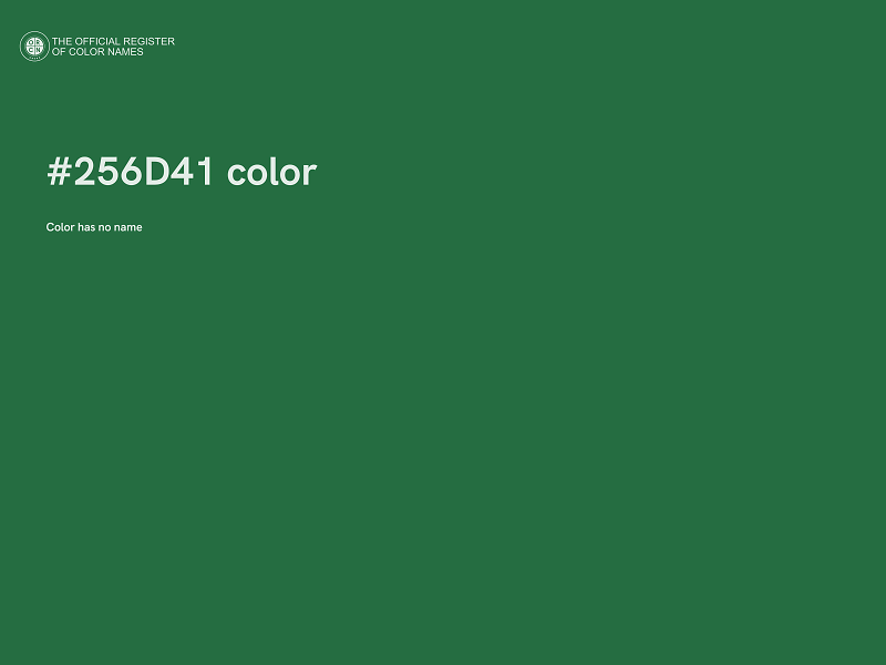 #256D41 color image