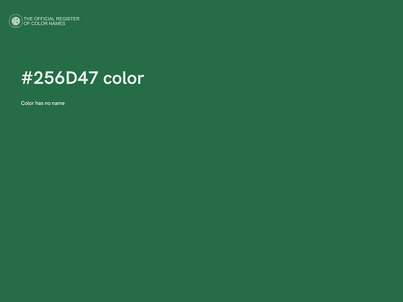 #256D47 color image