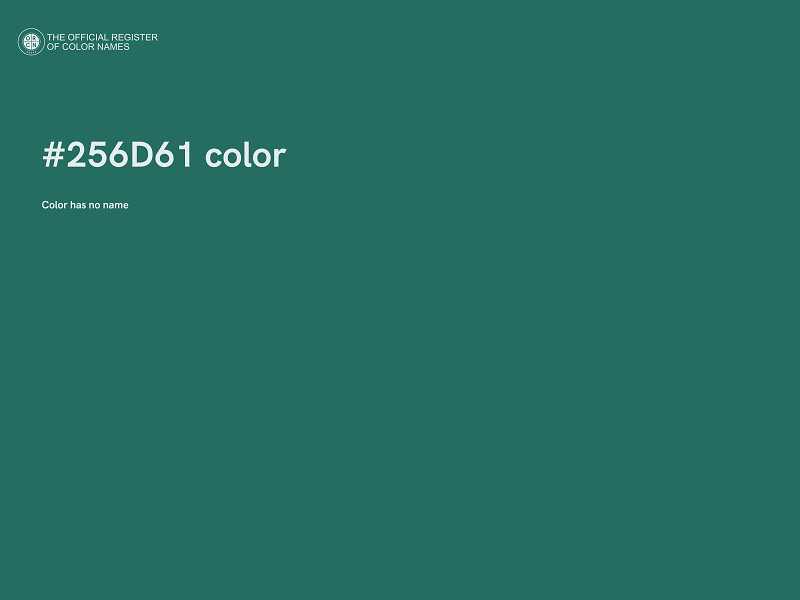 #256D61 color image