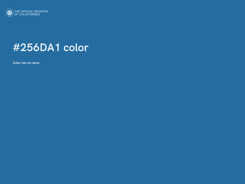 #256DA1 color image