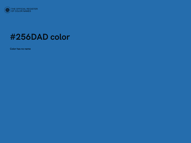 #256DAD color image