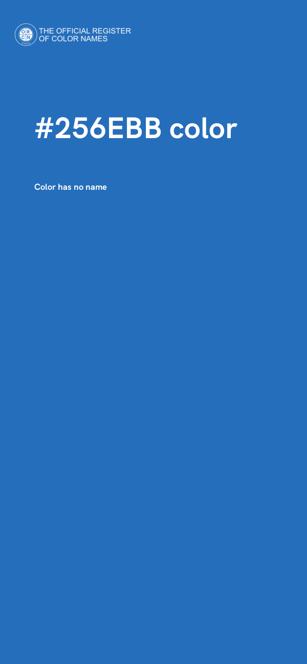 #256EBB color image