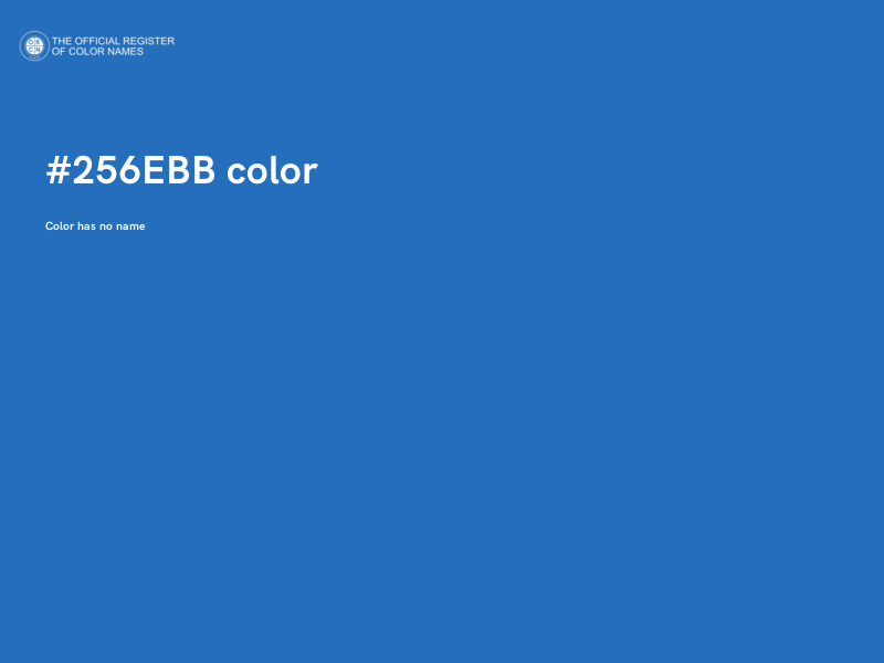 #256EBB color image