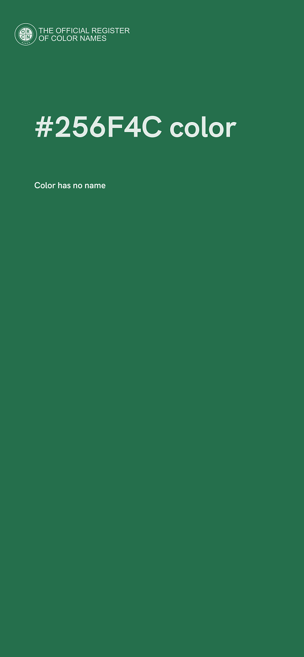 #256F4C color image