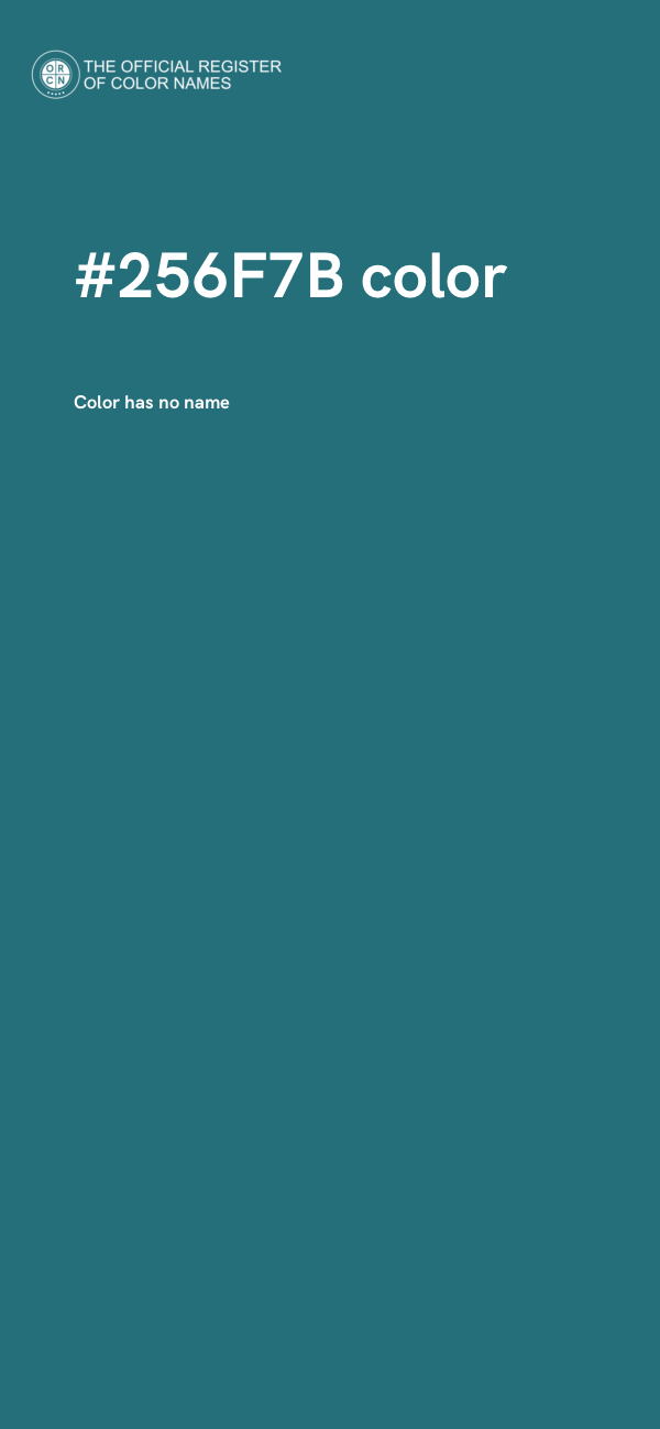 #256F7B color image